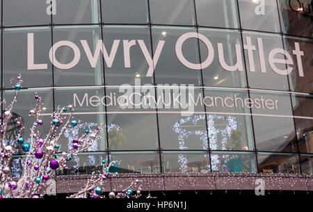 Lowry Outlet an Weihnachten Stockfoto