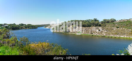 Panorama des Moore River in Western Australia Stockfoto