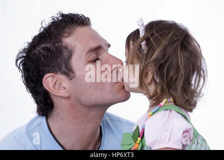 Model Release, Vater, 30 +, Und Tochter, 2 - Vater und Tochter Stockfoto