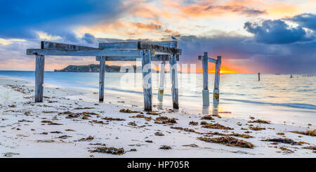 Hamelin Bay Jetty, Western Australia, Australia Stockfoto