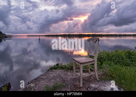 Ich habe dann Sie einen Platz für den Sonnenuntergang Stockfoto