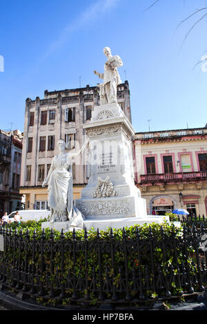 Havanna, Kuba - 11. Dezember 2016: Statue von Francisco de Albear Stockfoto