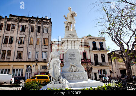 Havanna, Kuba - 11. Dezember 2016: Statue von Francisco de Albear Stockfoto