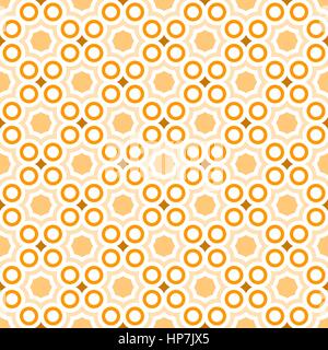 Einfache Muster aus Kreisen und Sterne - nahtlose bearbeitbares Vektor Hintergrund Stock Vektor