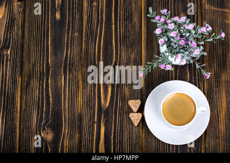 Frisch gebrühten heißen aromatischen Espresso. Studio Photo Stockfoto