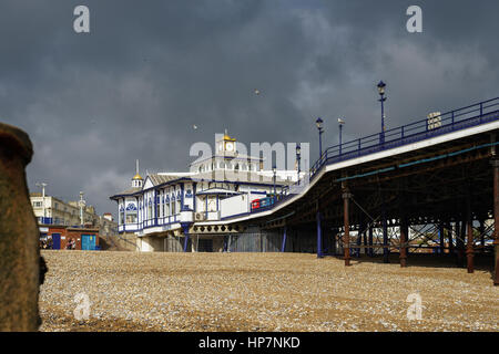 Blick auf den Pier in Eastbourne Stockfoto