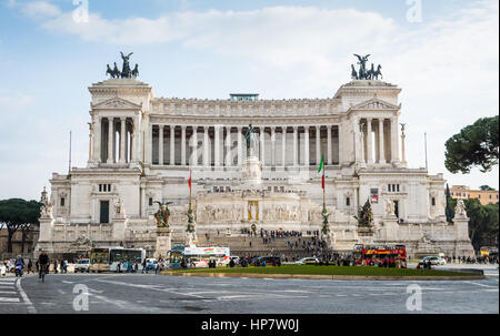 Altare della Patria-Denkmal in Rom, Italien. Stockfoto