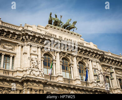 Die atemberaubende Corte Di Cassazione Bauwerk in Rom, Italien Stockfoto