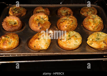 Hausgemachte Yorkshire Pudding Stockfoto