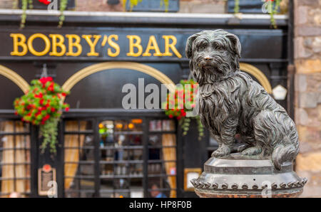 Denkmal für Greyfriars Bobby in der Grassmarket-edinburgh Stockfoto