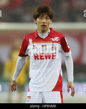 Köln, Deutschland, 19. Februar 2017, Bundesliga-Spieltag 21, 1. FC Köln - FC Schalke 04: Yuya Osako (Köln).                        © Jürgen Schwarz/Alamy Live-Nachrichten Stockfoto