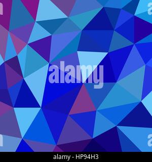 abstrakte Vektor geometrischen Dreieck Hintergrund - blau und violett Stock Vektor