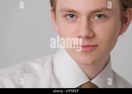 Model Release, Junger, blonder Mann, 21, Im Portrait - jungen, blonden Mann im Portrait Stockfoto