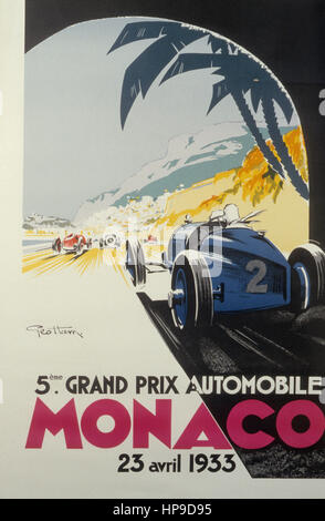 5ème grand Prix Automobil Monaco, 23 Avril 1933 von Geo Ham Stockfoto