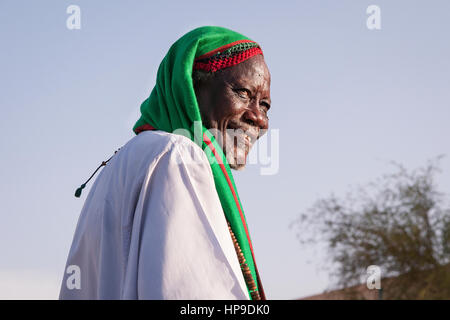 SUDAN, OMDURMAN: Jeden Freitag die Sufis von Omdurman, die andere Hälfte des nördlichen Sudan Hauptstadt Khartum, sammeln für ihre "Dhikr" - singen und tanzen Stockfoto