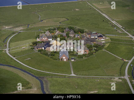 Hallig Oland, Nordfriesland, Schleswig-Holstein, Deutschland Stockfoto