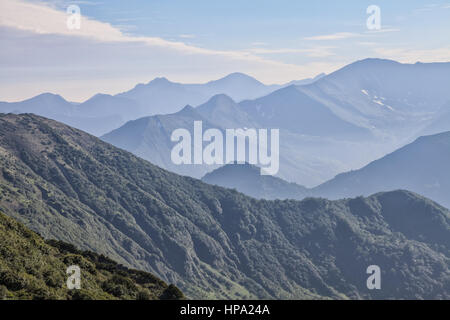 Natur Kamtschatkas. Landschaften und herrliche Ausblicke auf der Halbinsel Kamtschatka. Stockfoto