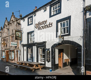 Die Hare & Hounds-Kneipe in der Hauptstraße von Appleby in Westmorland Cumbria England UK Stockfoto