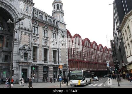 Anfang des 20. Jahrhunderts Hauptbahnhof Antwerpen, Antwerpen, Belgien Stockfoto