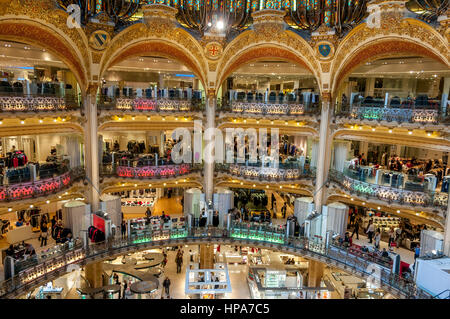 Das Kaufhaus Galeries Lafayette Paris Frankreich Stockfoto