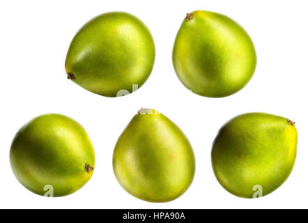Grüne Pampelmuse Zitrusfrüchte isoliert Stockfoto