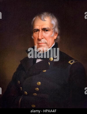 Zachary Taylor. Porträt von der 12. US-Präsident Zachary Taylor (1784-1850) von James Reid Lambdin, Öl auf Leinwand, 1848 Stockfoto