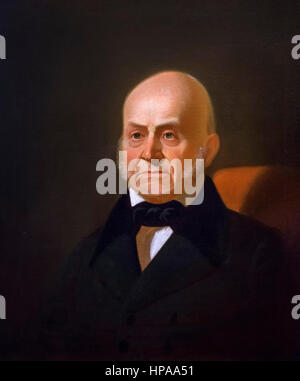 John Quincy Adams (1767-1848). Porträt des 6. US-Präsidenten von Bingham, Öl auf Leinwand, c.1850 nach 1844 original Stockfoto