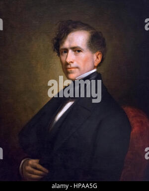 Franklin Pierce. Porträt des 14. US-Präsidenten Franklin Pierce (1804-1869) von George Peter Alexander Healy, Öl auf Leinwand, 1853 Stockfoto