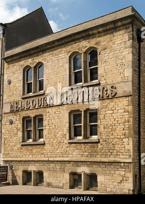 Melbourn Brüder Brauerei Zeichen, Stamford, Lincolnshire, England, UK Stockfoto