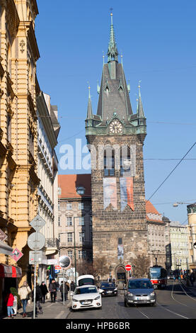 Außenseite des Henrys Turm in Prag Tschechische Republik Stockfoto