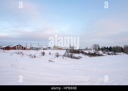 Cree native Gemeinschaft von Mistissini, Northern Quebec Stockfoto