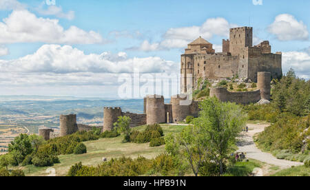 Loarre Burg (Castillo de Loarre) in Huesca Provinz, Aragon, Spanien Stockfoto