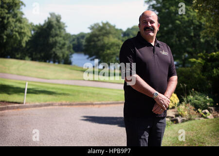 Lee Sharpe Charity Golftag im bloßen Golf and Country Club.  Willie Thorne. Foto: Chris Bull Stockfoto