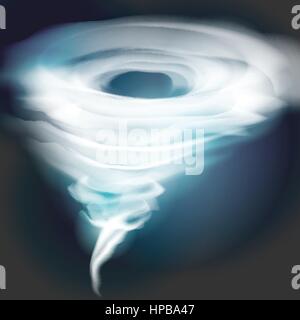 Tornado wirbelt - Vektor-Illustration Stock Vektor