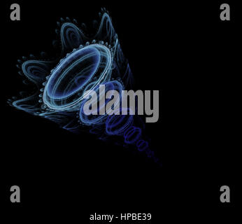 Frostig blauen Raum Wurm Stockfoto