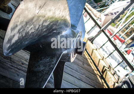 Schiffe-Turbine auf Granville Island, Vancouver, Britisch-Kolumbien Stockfoto