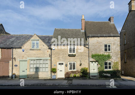 Kleinen Cotswold Steinhütten in Stow-on-the-Wold in den Cotswolds Stockfoto