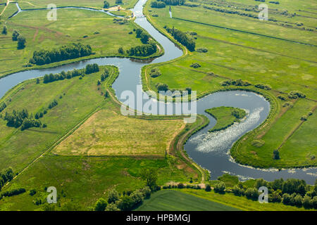 Kamień Pomorski, mäandernden Fluss, Ostseeküste, Województwo Zachodniopomorskie, Polen Stockfoto