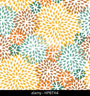 Herbst nahtlose Blumenmuster Stock Vektor
