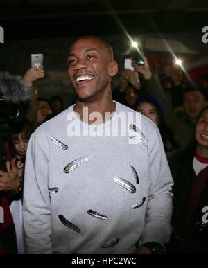 Peking, China. 20. Februar 2017. Stephon Marbury feiert seinen 40. Geburtstag mit seinen Fans in Peking, 20. Februar, 2017.Stephon Xavier Marbury ist ein US-amerikanischer Basketballspieler, der derzeit für die Peking-Enten von der Chinese Basketball Association Kredit spielt: SIPA Asien/ZUMA Draht/Alamy Live News Stockfoto