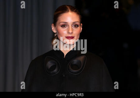 Olivia Palermo an der Burberry London Fashion Woche Show Maker House, Manette Street, London. Stockfoto