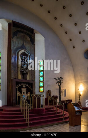 Israel, Tel Aviv-Yafo, Allenby Street, große Synagoge Stockfoto