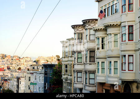 Historischen Viertel von San Francisco. Stockfoto