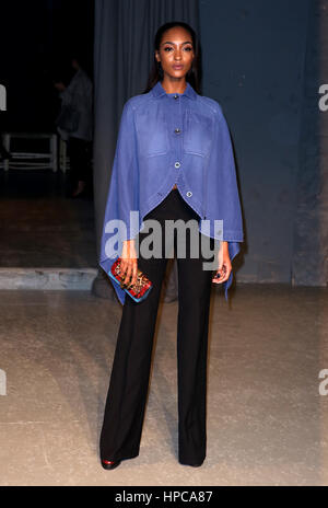 Jourdan Dunn an der Burberry London Fashion Woche Show Maker House, Manette Street, London. Stockfoto