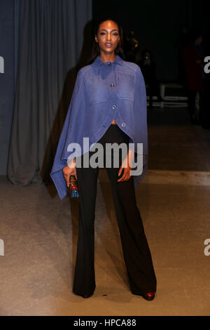 Jourdan Dunn an der Burberry London Fashion Woche Show Maker House, Manette Street, London. Stockfoto