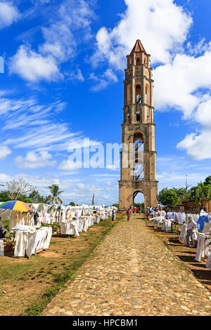 Der alte Sklaverei Turm Manaca Iznaga im Valle de Los Ingenios in der Nähe von Trinidad Stockfoto