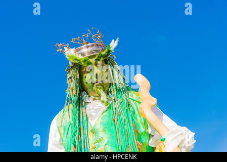 Schauspieler und Geschichtenerzähler, John Conway, "The Green Man", Celtic Festival, Vancouver, Britisch-Kolumbien, Kanada Stockfoto