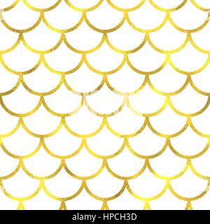 Vintage Gold Folie japanische Wellen Musterdesign Hintergrund Stock Vektor