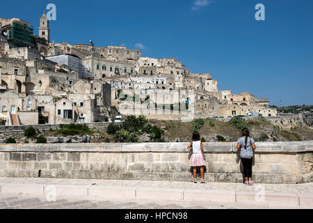 Italien, Basilikata, Matera, Sasso Barisano Stockfoto