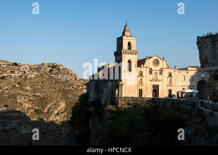 Italien, Basilikata, Matera, Kirche San Peter Stockfoto